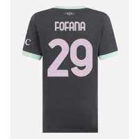 Zenski Nogometni Dres AC Milan Youssouf Fofana #29 Rezervni 2024-25 Kratak Rukav